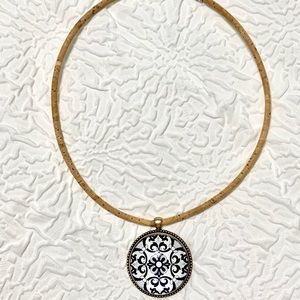 100% natural Portuguese cork necklace